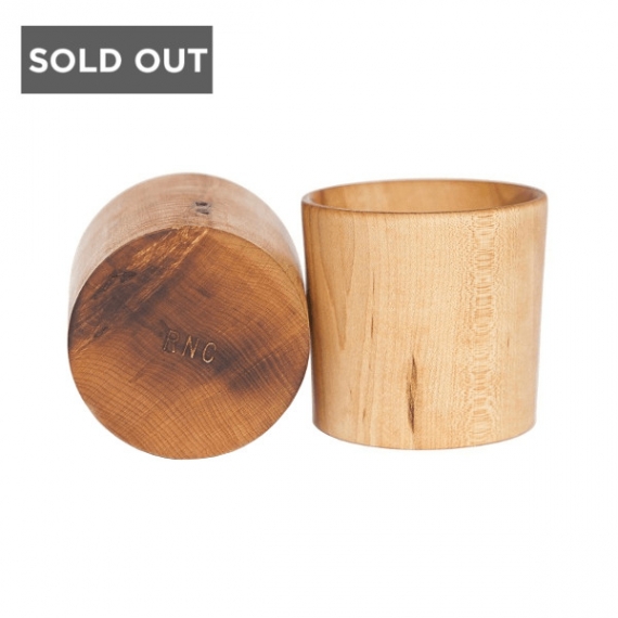 ROYAL NORTH COMPANY WHISKEY MAPLE WOODEN TUMBLERS