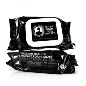 BAMBOO WIPES DIRTY BOY - REBELS REFINERY MEN'S GROOMING - 30 x FACE & BODY WIPES