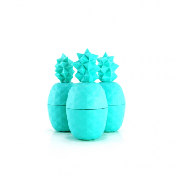 TURQUOISE GEOMETRIC PINEAPPLE - REBELS REFINERY LIP BALM - REBEL ROSE COLLECTION - EXOTIC FRUIT