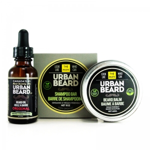 ORIGINAL BEARD CARE TRIO - URBAN BEARD - BEARD OIL, BEARD BALM & BEARD WASH