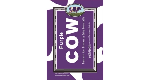 book cover purple cow