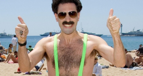 Here is borat with his moustache