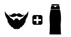 beard + shampoo icon