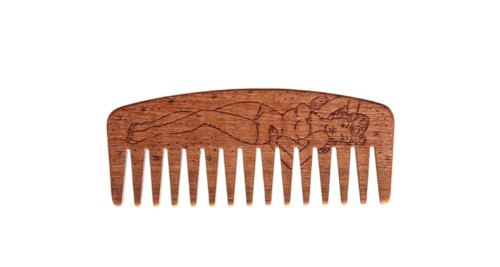 Here is the Big Red Pinup Girl No.9 Wooden Beard Comb