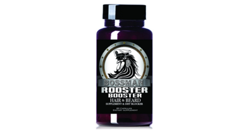 Suppléments pour la barbe et les cheveux Rooster Booster de la marque Bossman Brand