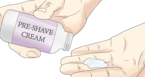 Here is a pre-shaving cream