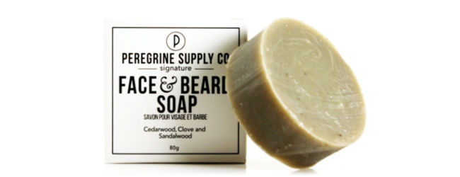 Peregrine Supply Co. Beard and face soap bar for at barbaware