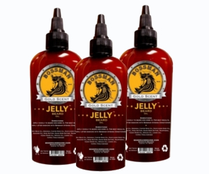 3 bouteille d'huile à barbe Bossman Brand Jelly Gold