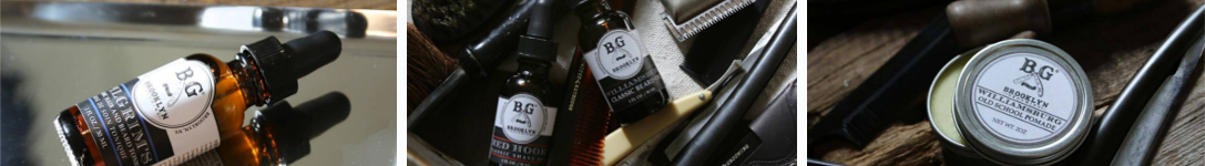 Featured images of the Brooklyn Grooming beard care brand