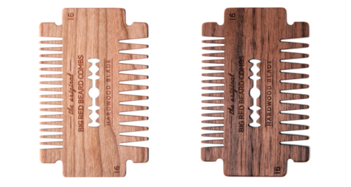 Big Red Beard Combs - No. 16 Hardwood Blade Beard Combs