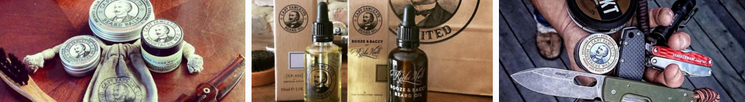 Featured images of the Captain Fawcett men's grooming brand