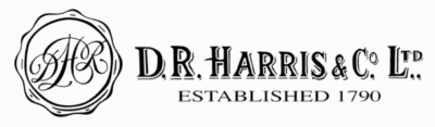 Logo de la marque de produits de soin pour hommes D.R Harris & Co