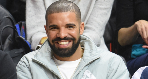 Here is Drake with a short stubble beard