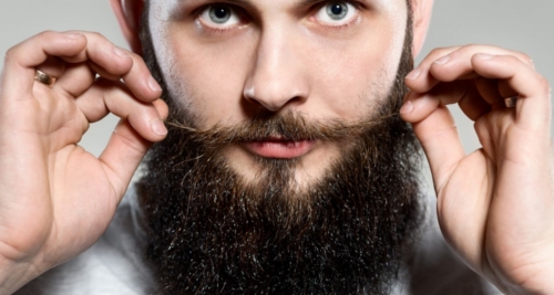 Here is a man who had applied beard oil