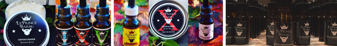Featured images of the LePrince Barbu beard grooming brand