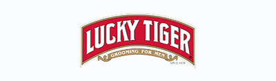 Lucky Tiger men's grooming brand logo