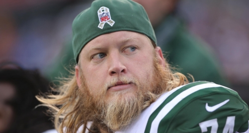 Here is Nick Mangold the professional football player