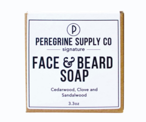 Barre de savon pour la barbe et le visage de la marque Peregrine Supply