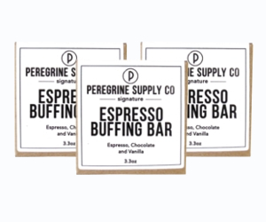 3 barres exfoliante pour le corps Espresso Buffing Bar de Peregrine Supply