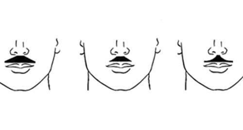 Voici les moustaches de style pyramidal