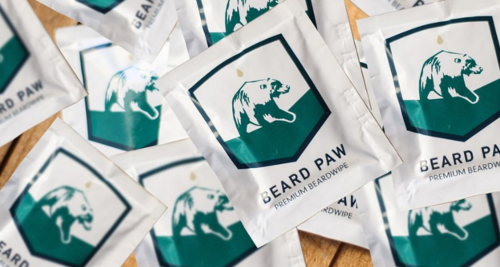 Here are Beard wet wipes by Beard Paw