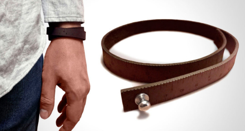 Here is the brown Wristband Ruler by Ilovehandles