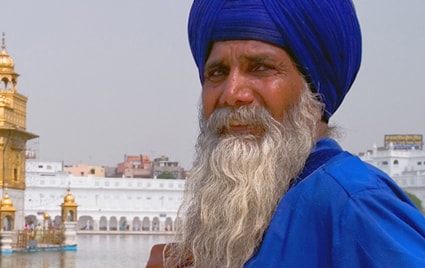 A Sikh man with full beard